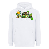 White Beer and shamrock Heavyweight Hoodie - CowGirlArtShop