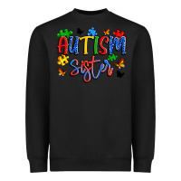 Black autism sister Heavyweight Sweatshirt - Artiststas