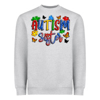 Heather Grey autism sister Heavyweight Sweatshirt - Artiststas