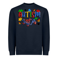 Navy autism sister Heavyweight Sweatshirt - Artiststas