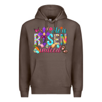 Coffee He is risen indeed Happy Easter Day Premium Hoodie - HowdyJamesFarm