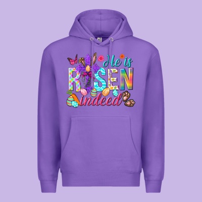 He Is Risen Indeed Happy Easter Day Premium Hoodie Designed By Howdyjamesfarm
