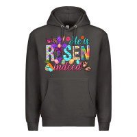 Smoke He is risen indeed Happy Easter Day Premium Hoodie - HowdyJamesFarm