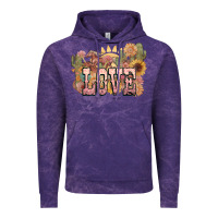 Cloud Purple love horse western floral Vintage Hoodie - NancyCooperArtShop