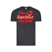 Vintage Black im a sucker for you valentines the day Vintage Tee - NancyCooperArtShop