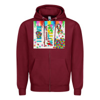 Burgundy i love someone with autism Zipper Hoodie - TumblerDesignByShophia