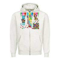 Oatmeal Heather i love someone with autism Zipper Hoodie - TumblerDesignByShophia