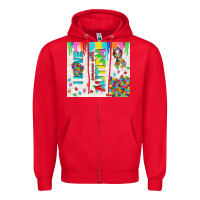 Red i love someone with autism Zipper Hoodie - TumblerDesignByShophia