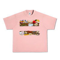 Salmon floral teacher custom name Urban Heavy Tee - NancyCooperArtShop