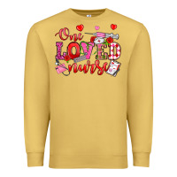 Antique Gold one loved nurse valentine's day Premium Sweatshirt - OliviaCreatesArt