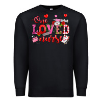 One Loved Nurse Valentine's Day Premium Sweatshirt | Teevron