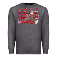 Charcoal Heather one loved nurse valentine's day Premium Sweatshirt - OliviaCreatesArt