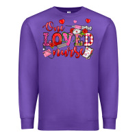 Purple one loved nurse valentine's day Premium Sweatshirt - OliviaCreatesArt