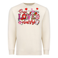 Sandshell one loved nurse valentine's day Premium Sweatshirt - OliviaCreatesArt
