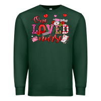 Sports Green one loved nurse valentine's day Premium Sweatshirt - OliviaCreatesArt