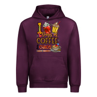 Mauve Wine 100. Days Of Coffee  Chaos Urban Hoodie - CowhideDigitalArt