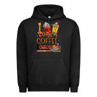 Pigment Black 100. Days Of Coffee  Chaos Urban Hoodie - CowhideDigitalArt