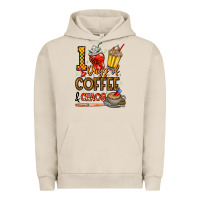 Pigment French Oak 100. Days Of Coffee  Chaos Urban Hoodie - CowhideDigitalArt