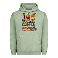 Pigment Oil Green 100. Days Of Coffee  Chaos Urban Hoodie - CowhideDigitalArt