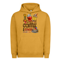 Pigment Peanut Butter 100. Days Of Coffee  Chaos Urban Hoodie - CowhideDigitalArt