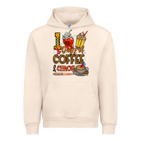 Sandshell 100. Days Of Coffee  Chaos Urban Hoodie - CowhideDigitalArt