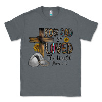 Charcoal Heather for god so loved the world jhon Classic Tee - CowhideDigitalArt