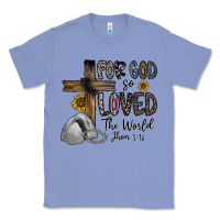 Colony Blue for god so loved the world jhon Classic Tee - CowhideDigitalArt