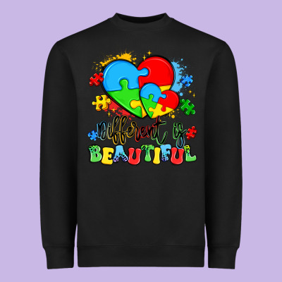 Different Is Beautiful Heavyweight Sweatshirt Designed By Artiststas