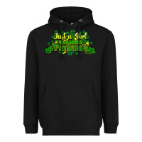 Black Just a girl who loves St. Patrick's Day Heavyweight Hoodie - HowdyJamesFarm