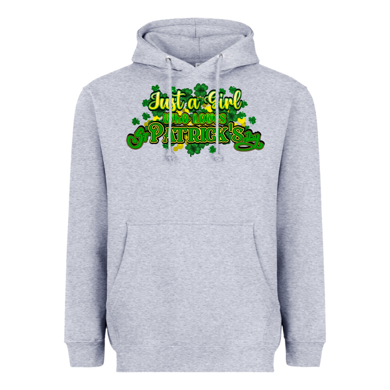 Just A Girl Who Loves St. Patrick's Day Heavyweight Hoodie by HowdyJamesFarm | Teevron