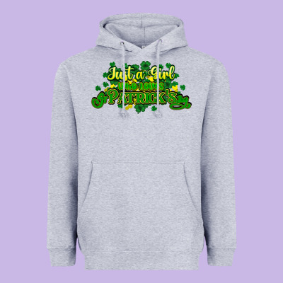 Just A Girl Who Loves St. Patrick's Day Heavyweight Hoodie Designed By Howdyjamesfarm