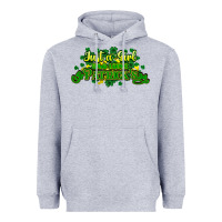 Heather Grey Just a girl who loves St. Patrick's Day Heavyweight Hoodie - HowdyJamesFarm