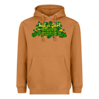 Meerkat Just a girl who loves St. Patrick's Day Heavyweight Hoodie - HowdyJamesFarm