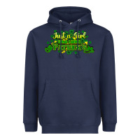 Navy Just a girl who loves St. Patrick's Day Heavyweight Hoodie - HowdyJamesFarm