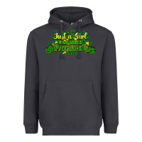 Smoke Just a girl who loves St. Patrick's Day Heavyweight Hoodie - HowdyJamesFarm