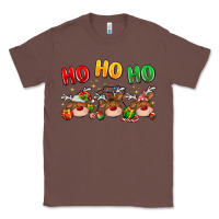 Chestnut ho ho ho reindeer Classic Tee - MaliasSmallBusiness