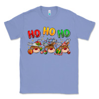 Colony Blue ho ho ho reindeer Classic Tee - MaliasSmallBusiness