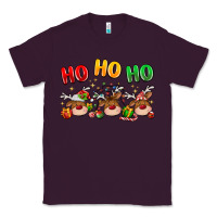 Plum ho ho ho reindeer Classic Tee - MaliasSmallBusiness
