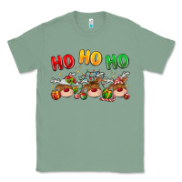 Sage ho ho ho reindeer Classic Tee - MaliasSmallBusiness