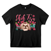 Black shih tzu mom Heavy Core Tee - Artiststas