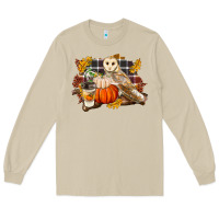 Mushroom Fall Barn Owl Long Sleeve Tee - LillyAllenDesigns