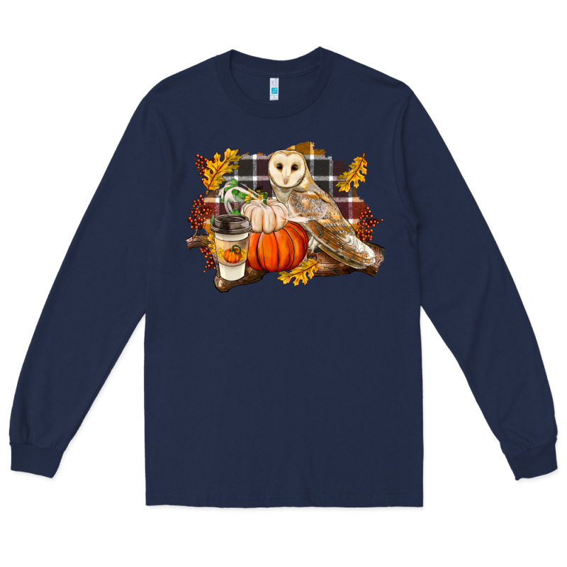 Fall Barn Owl Long Sleeve Tee by LillyAllenDesigns | Teevron