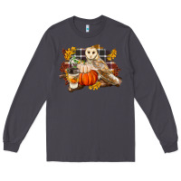 Smoke Fall Barn Owl Long Sleeve Tee - LillyAllenDesigns