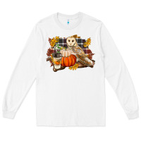 White Fall Barn Owl Long Sleeve Tee - LillyAllenDesigns