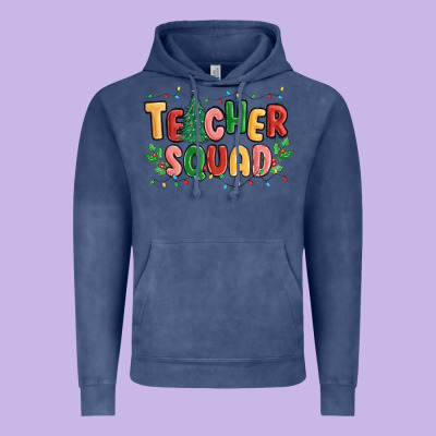 Teacher Squad Vintage Hoodie Designed By Maliassmallbusiness