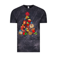Cloud Black mexican christmas tree Vintage Tee - MaliasSmallBusiness