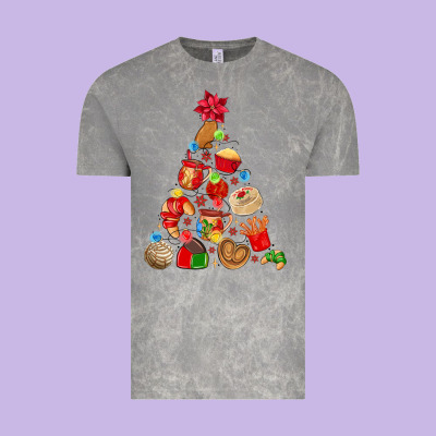 Mexican Christmas Tree Vintage Tee Designed By Maliassmallbusiness