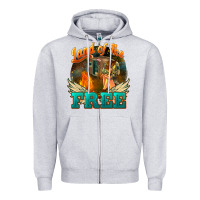 Heather Grey Land of the free 4th of july Zipper Hoodie - HowdyJamesFarm