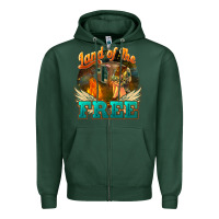 Sports Green Land of the free 4th of july Zipper Hoodie - HowdyJamesFarm
