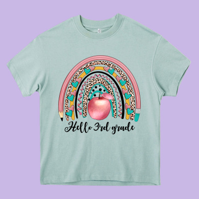 Hello 3rd Grade Heavy Core Tee Designed By Jahusdesignshop